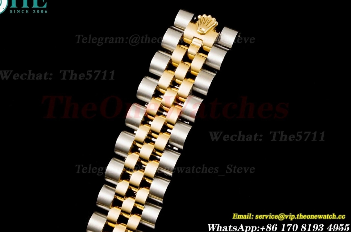 White SS TWS NH05 Dia Datejust 28mm Ladies Dial YG 0415